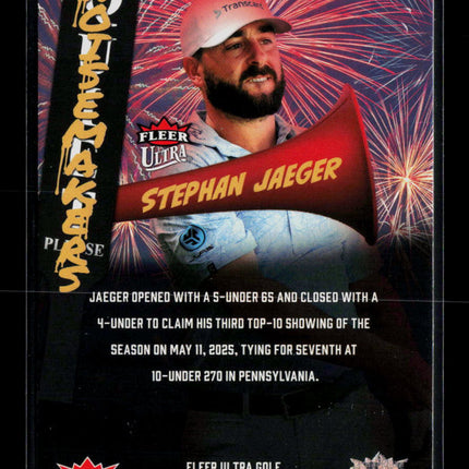 2026 Fleer Ultra Golf Noisemakers Stephan Jaeger #NM-22