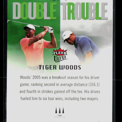 2026 Fleer Ultra Double Trouble Tiger Woods #DT-1