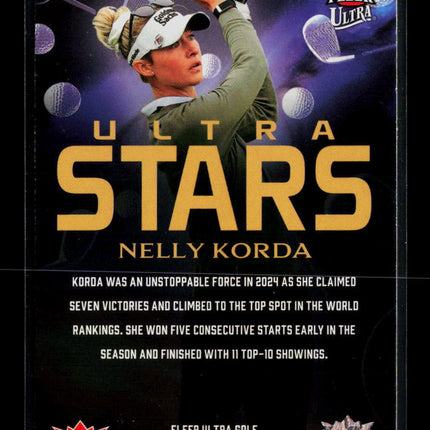 2026 Fleer Ultra Golf Ultra Stars Nelly Korda #5 OF 12