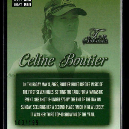2026 Fleer Ultra Flair Showcase Legacy Collection Celine Boutier #25 103/199