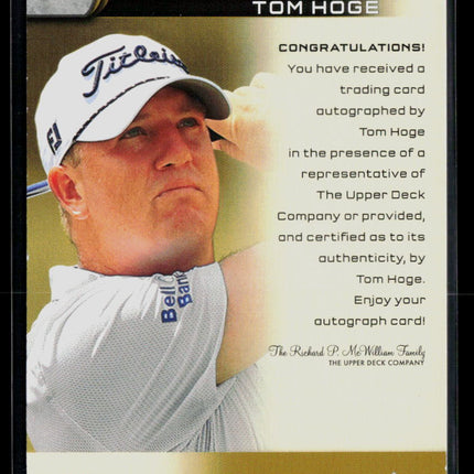 2021 Fleer Ultra Golf Autographs Tom Hoge #A-TH Auto