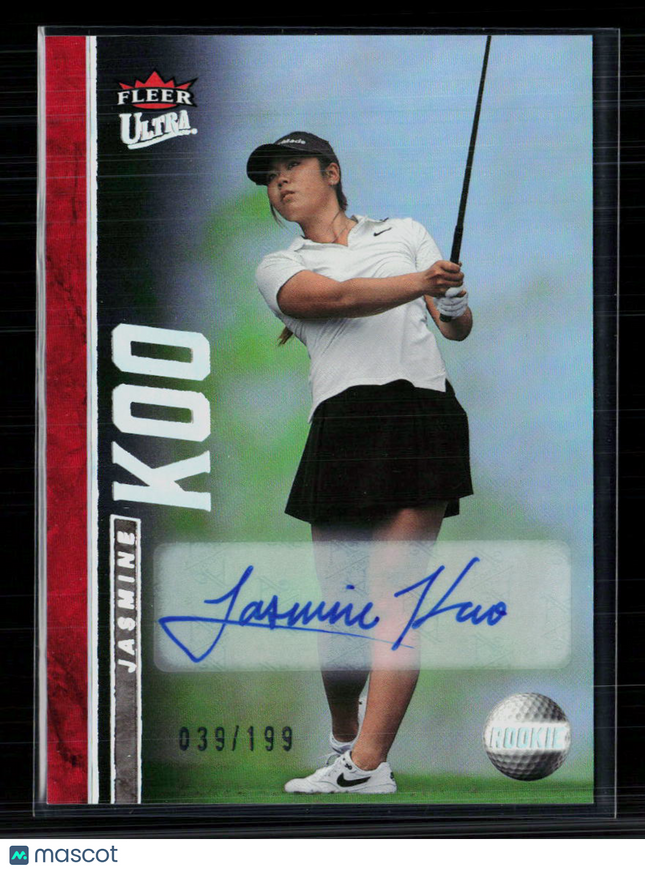 2026 Fleer Ultra Golf Jasmine Koo #63 Red Rainbow Auto 039/199 Auto