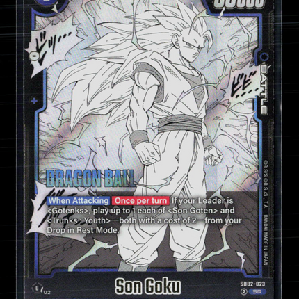 Dragon Ball Son Goku - SB02-023 Manga Booster 02 Super Rare • SB02-023 Holofoil