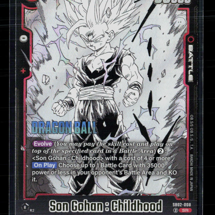 Dragon Ball Son Gohan : Childhood - SB02-008 Manga Booster 02 SR SB02-008