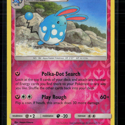 Pokemon 2018 Lost Thunder Azumarill #136/214
