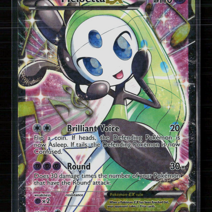 Pokemon 2013 Legendary Treasures Meloetta EX FA #RC25/RC25