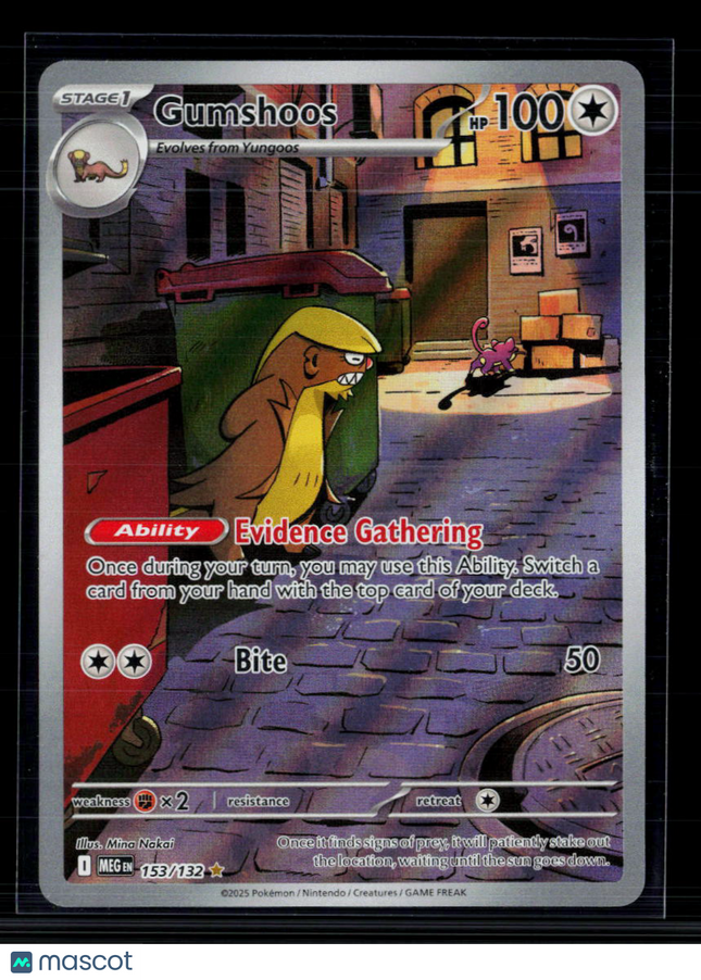 Pokemon 2025 Mega Evolution Gumshoos #153/132