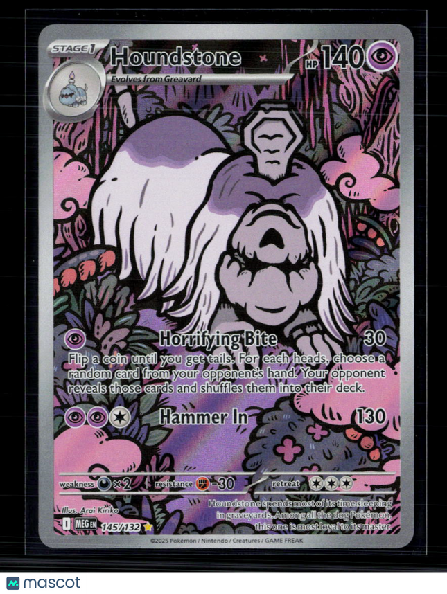 Pokemon 2025 Mega Evolution Houndstone #145/132