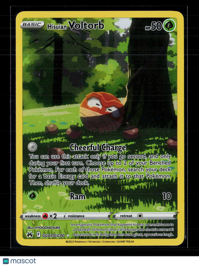 Pokemon 2023 Crown Zenith Hisuian Voltorb #GG01/GG70