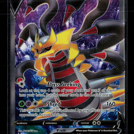 Pokemon 2022 Lost Origin Giratina V FA #185/196