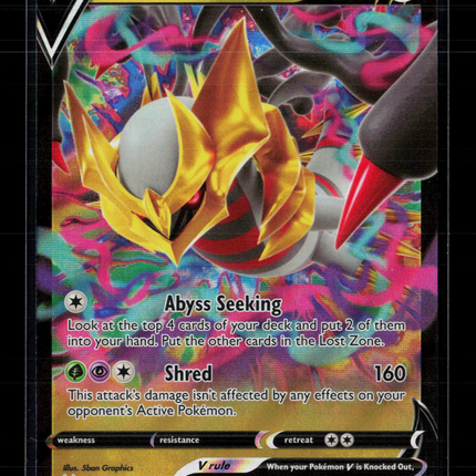 Pokemon 2022 Lost Origin Giratina V #130/196