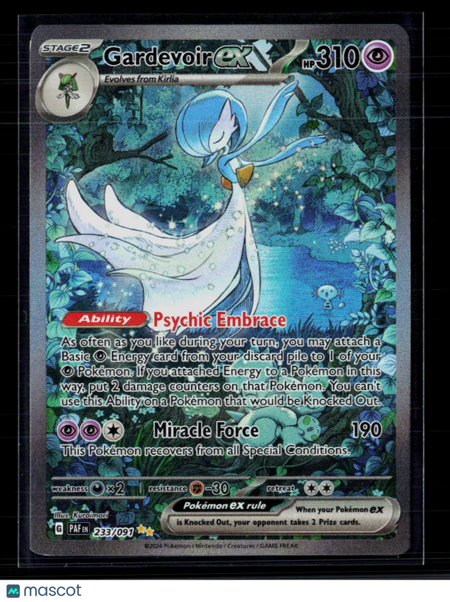 Pokemon 2024 Paldean Fates Gardevoir EX SAR #233/91