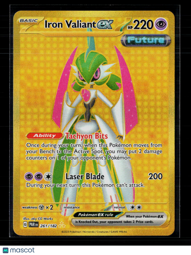 Pokemon 2023 Paradox Rift Iron Valiant EX HR #261/182