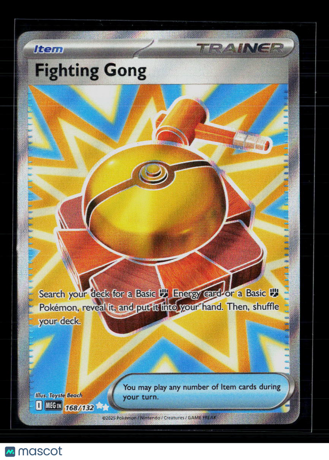 Pokemon 2025 Mega Evolution Fighting Gong UR FA #168/132