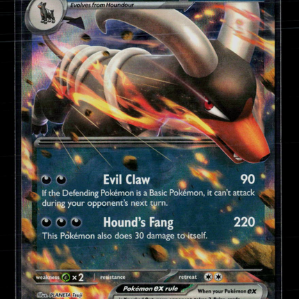 Pokemon 2023 Obsidian Flames Houndoom EX RR #134/197