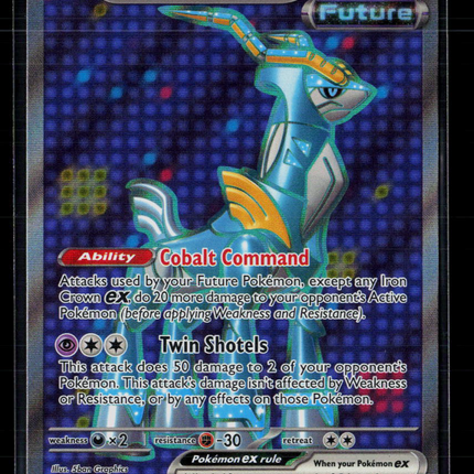 Pokemon 2024 Temporal Forces Iron Crown EX FA #191/162