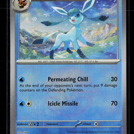 Pokemon 2025 Scarlet & Violet White Flare Glaceon #25/131 Pokeball