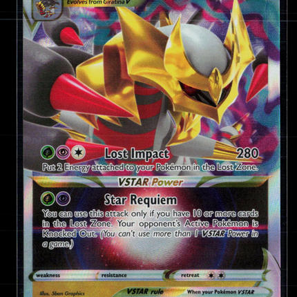 Pokemon 2022 Lost Origin Giratina VSTAR #131/196