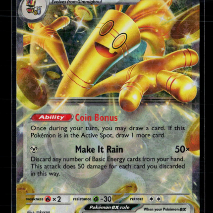 Pokemon 2023 Paradox Rift Gholdengo EX RR #139/182