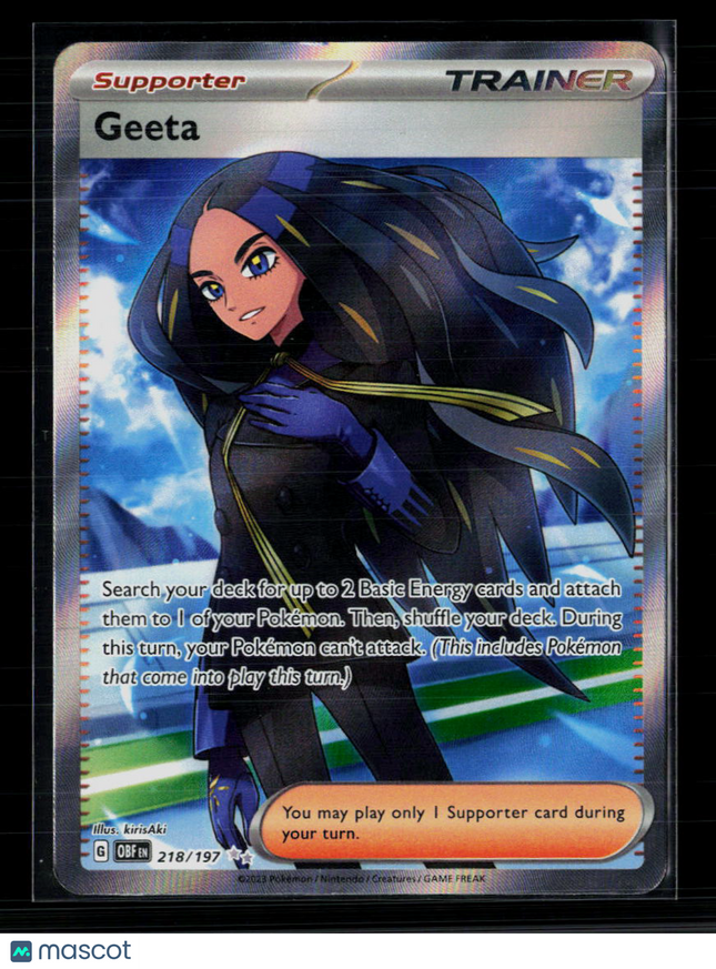 Pokemon 2023 Obsidian Flames Geeta FA #218/197
