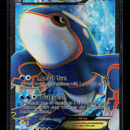 Pokemon 2012 Dark Explorers Kyogre EX FA #104/108