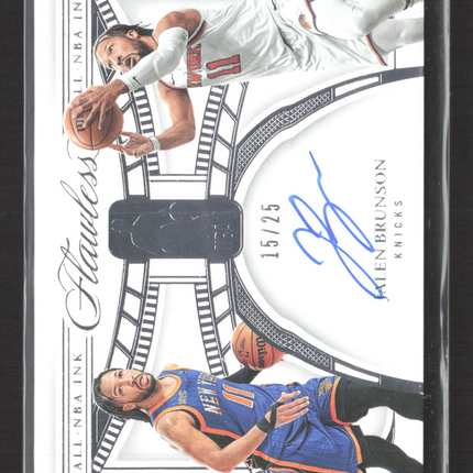 2024 Panini Flawless All-NBA Ink Jalen Brunson #ALL-JBR 15/25 Auto Knicks