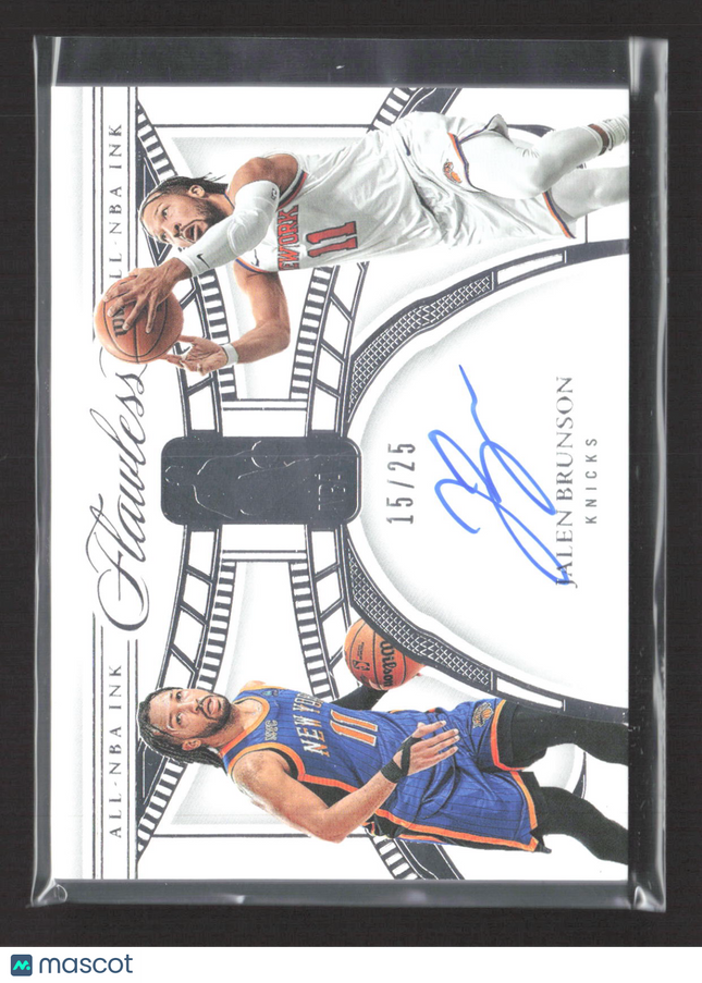 2024 Panini Flawless All-NBA Ink Jalen Brunson #ALL-JBR 15/25 Auto Knicks