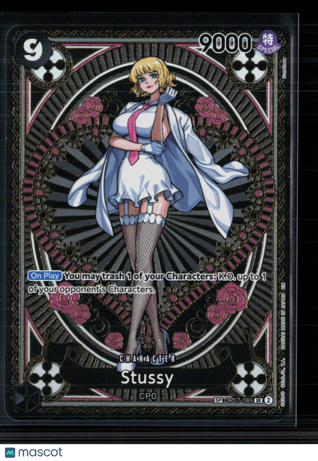 One Piece Stussy (SP) A Fist of Divine Speed SR • OP07-085 Foil