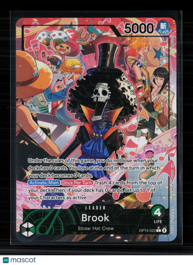 One Piece Card Game Brook (Alternate Art) Adventure on Kami's Island L OP15-022
