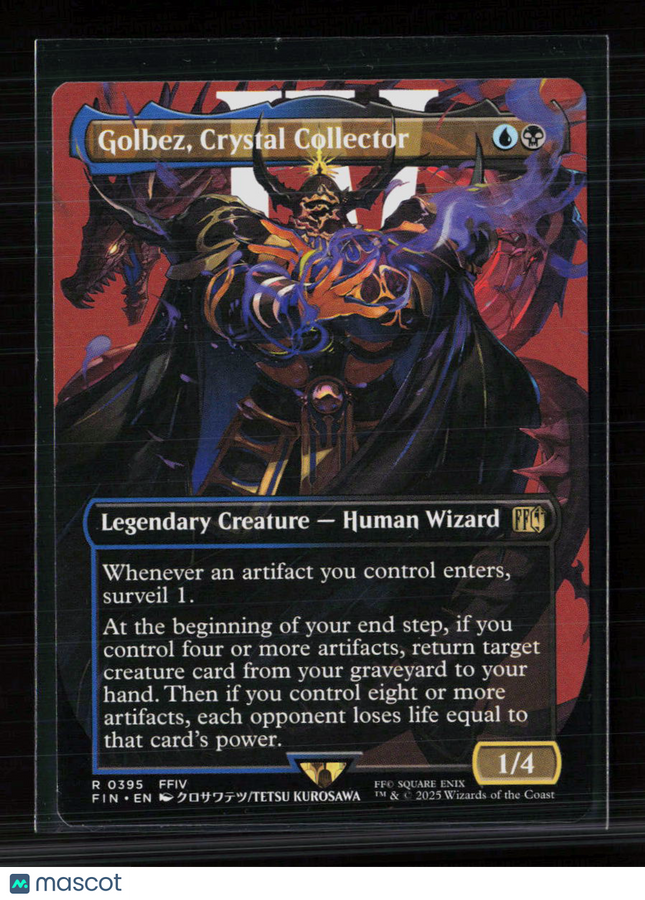 MTG Golbez, Crystal Collector (Borderless) Universes Beyond: FINAL FANTASY R 395
