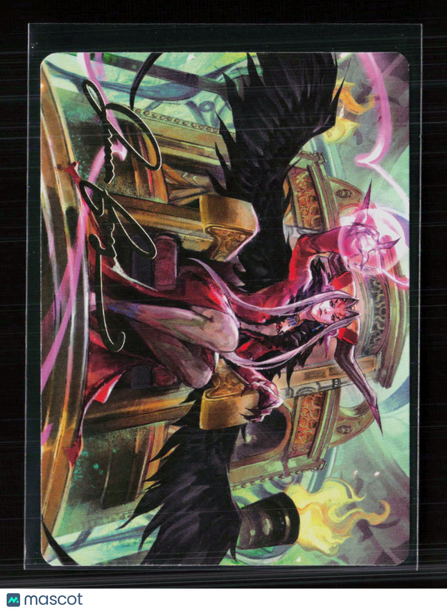 MTG Sorceress's Schemes Art Card Gold-Stamped Signature FINAL FANTASY S 9