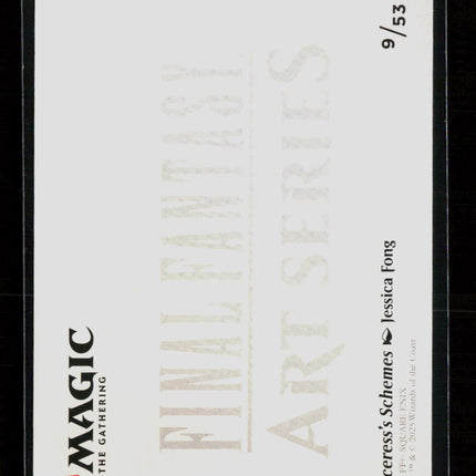 MTG Sorceress's Schemes Art Card Gold-Stamped Signature FINAL FANTASY S 9