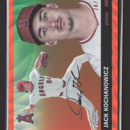 2025 Topps Chrome Jack Kochanowicz #203 Orange Wave Refractor 24/25 RC Auto