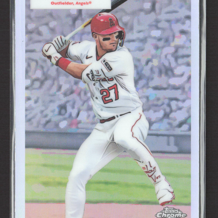 2025 Topps Chrome 1955 Double Header Nolan Ryan Mike Trout #55DH-18