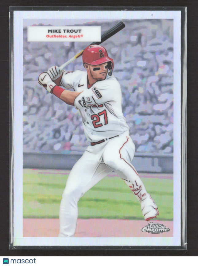 2025 Topps Chrome 1955 Double Header Nolan Ryan Mike Trout #55DH-18