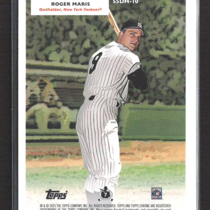 2025 Topps Chrome Roger Maris Mickey Mantle #55DH-10