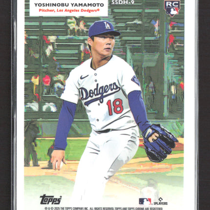 2025 Topps Chrome Roki Sasaki Yoshinobu Yamamoto #55DH-9 RC