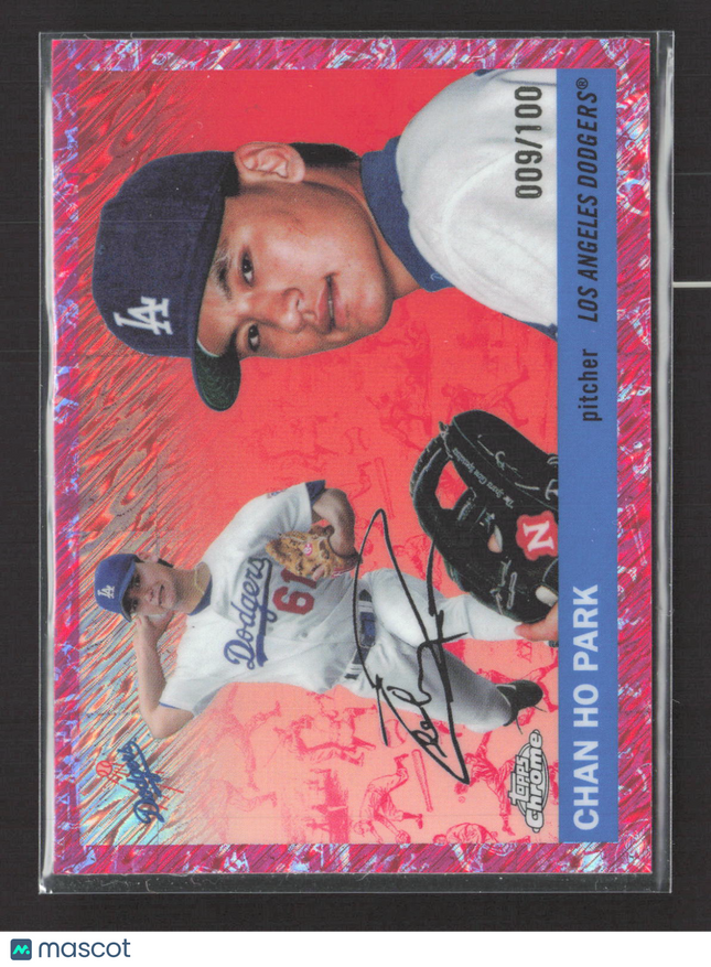 2024 Topps Chrome Chan Ho Park #232 Pink Refractor 009/100
