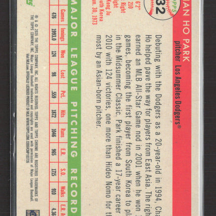 2024 Topps Chrome Chan Ho Park #232 Pink Refractor 009/100