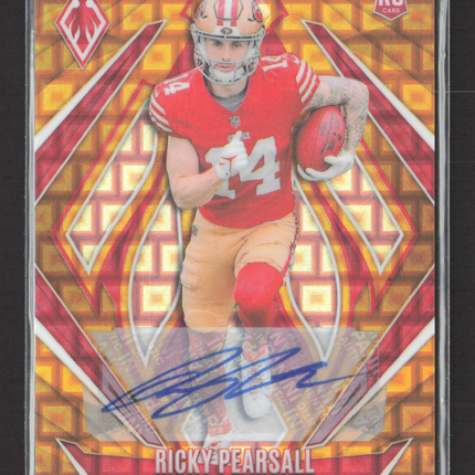 2025 Panini Phoenix Ricky Pearsall #234 Auto Gold Pandora Rc /10