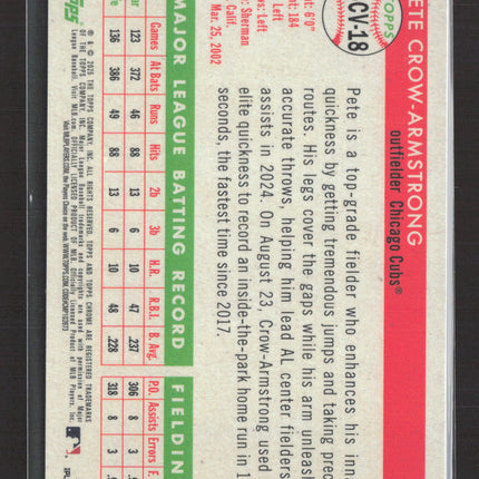 2025 Topps Chrome Platinum Pete Crow-Armstrong #55CV-18 Variation City