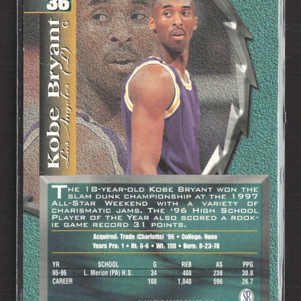 1996 The Score Board Talk'n Sports Kobe Bryant #36 Rc
