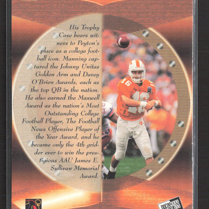 1998 Press Pass Trophy Case Peyton Manning