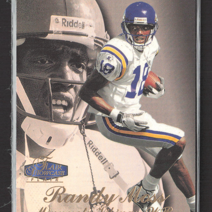 1998 Flair Showcase Randy Moss #SEC 2 ROW 3 SEAT 5