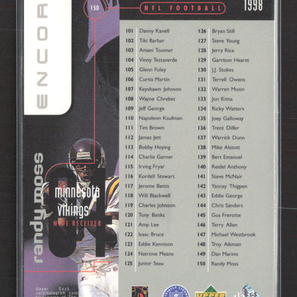 1998 Upper Deck Encore Randy Moss #150