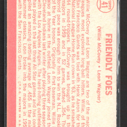 1964 Topps Leon Wagner Willie McCovey #41