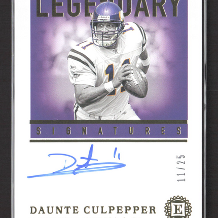 2021 Panini Encased Legendary Signatures Daunte Culpepper #LS-DC 11/25 Auto
