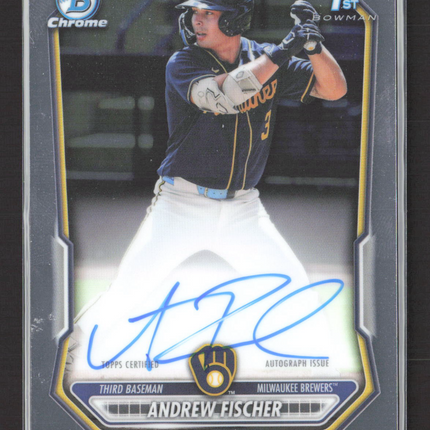 2025 Topps Bowman Chrome Andrew Fischer #CPA-AF 1st Bowman Auto