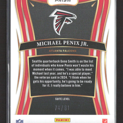 2025 Panini Select Suite Level Michael Penix Jr. #371 Dragon Scale RC 74/81