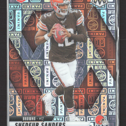 2025 Panini Mosaic Prizm Shedeur Sanders #302 107/149 RC Silver knight